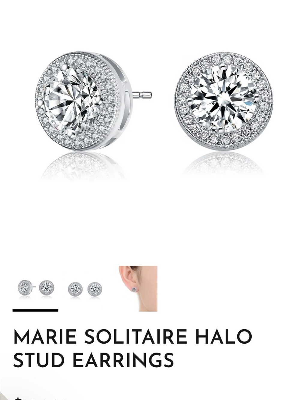 Mare Solitaire Stud Earrings by Genevive